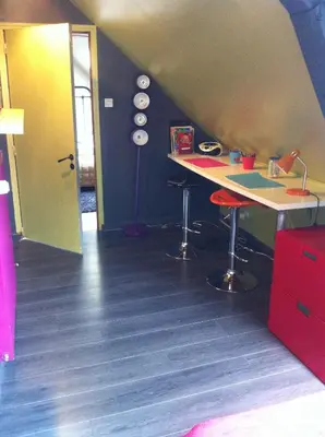 Cuisine ou kitchenette dans l'établissement Gîte des petites Poules rousses 9 personnes Zoo Parc Beauval Saint Aignan et Châteaux de la Loire