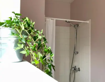 Salle de bains dans l'établissement La Terrasse des bords du Cher