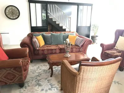 Coin salon dans l'établissement 13 Rue du Perré Maison de vacances