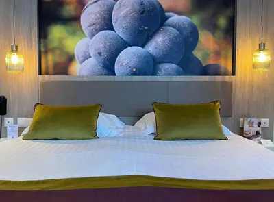 Un ou plusieurs lits dans un hébergement de l'établissement Best Western Hôtel De France