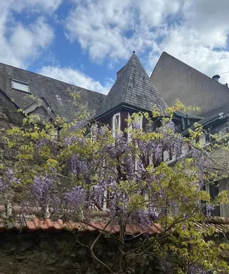Vue générale sur la montagne ou vue sur la montagne depuis l'appartement