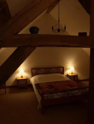 Un ou plusieurs lits dans un hébergement de l'établissement Le Clos de Châtres