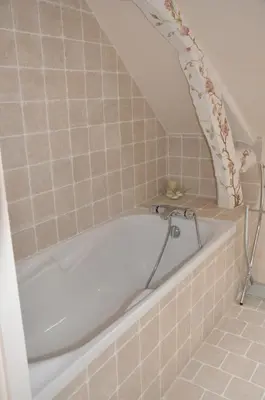 Salle de bains dans l'établissement Le Clos du Petit Dannezy