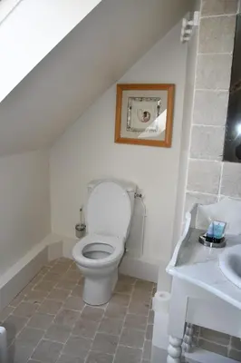 Salle de bains dans l'établissement Le Clos du Petit Dannezy