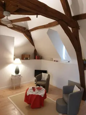 Coin salon dans l'établissement Le Clos de Ligré