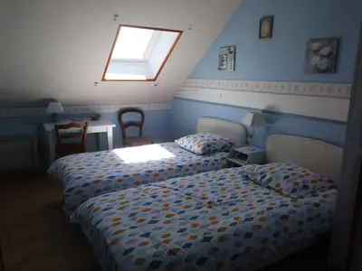 Un ou plusieurs lits dans un hébergement de l'établissement GITE LES HAUTES MOUGONNIERES