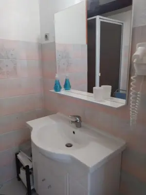 Salle de bains dans l'établissement GITE LES HAUTES MOUGONNIERES