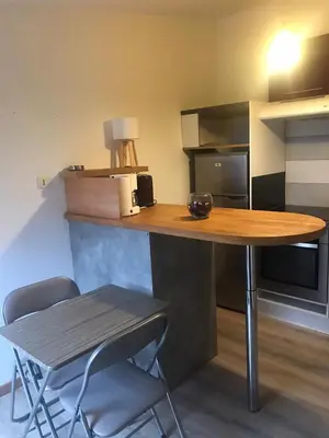 Cuisine ou kitchenette dans l'établissement Cocooning Place