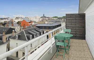 Balcon ou terrasse dans l'établissement Séjours & Affaires Tours Léonard De Vinci