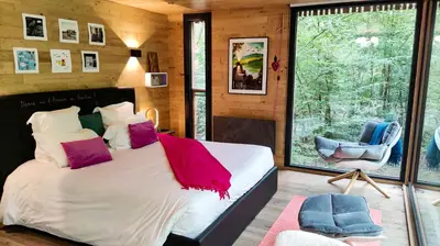 Un ou plusieurs lits dans un hébergement de l'établissement Loire Valley Lodges - Hotel