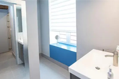 Salle de bains dans l'établissement Les Suites du Château de Cheverny