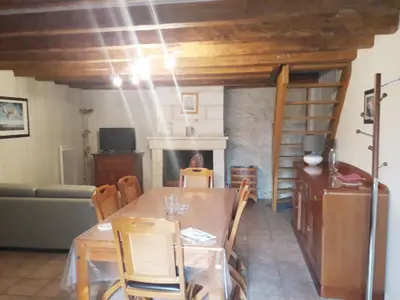 Coin salon dans l'établissement Proche Futuroscope - Maison de campagne - La petite Lucie