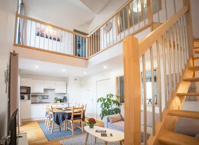 Cuisine ou kitchenette dans l'établissement Le jardin des 4 saisons