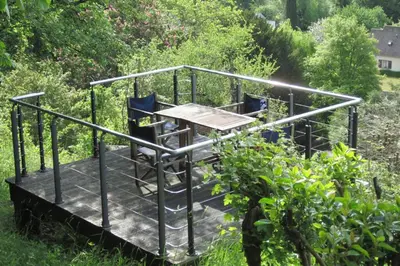 Jardin de l'établissement AMBOISE, maison de charme au calme