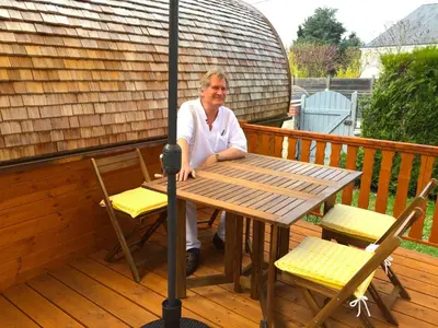 Balcon ou terrasse dans l'établissement Gîte Chais Catherine