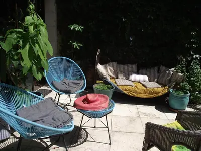 Coin salon dans l'établissement Chambre d'hôtes Le Vaujoint