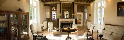 Coin salon dans l'établissement Le Clos des Péziers