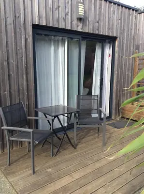 Balcon ou terrasse dans l'établissement Les Cabanes de Do