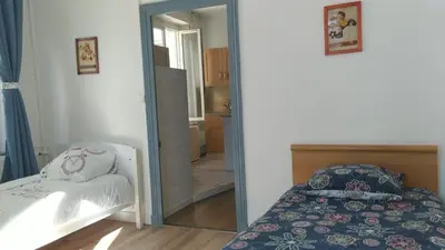 Un ou plusieurs lits dans un hébergement de l'établissement Appartement 2 chambres 52 m2 centre ville