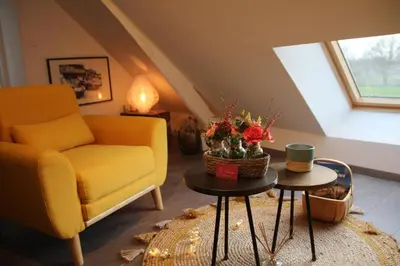 Coin salon dans l'établissement La Catinière