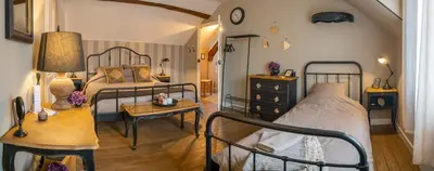 Un ou plusieurs lits dans un hébergement de l'établissement Entre Loire et Sologne Maison d'hôtes