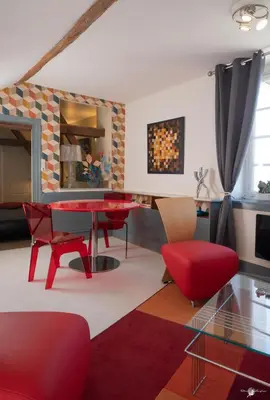 Cuisine ou kitchenette dans l'établissement la Forge du Roy