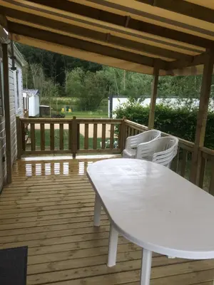 Balcon ou terrasse dans l'établissement MOBIL HOME 6/8 places