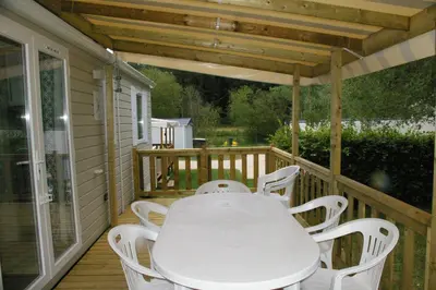 Balcon ou terrasse dans l'établissement MOBIL HOME 6/8 places