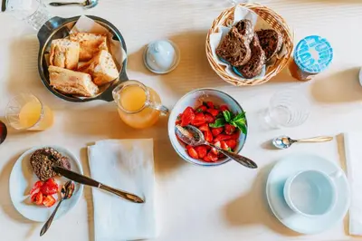 Nourriture dans la maison d'hôtes ou à proximité