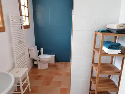 Salle de bains dans l'établissement Au bout du chemin