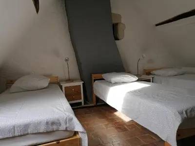 Un ou plusieurs lits dans un hébergement de l'établissement Au bout du chemin