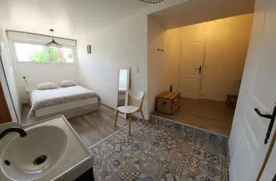 Salle de bains dans l'établissement Au bout du chemin