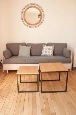 Coin salon dans l'établissement Bel appartement Tours Centre 2 chambres, 6 pers 