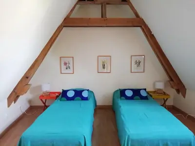 Un ou plusieurs lits dans un hébergement de l'établissement Le Petit Villandry