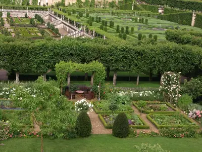Jardin de l'établissement Le Petit Villandry