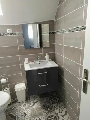Salle de bains dans l'établissement Casa Louka