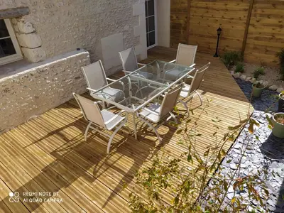 Terrasse ou espace extérieur de l'établissement Gîte L'atelier