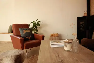 Coin salon dans l'établissement Gite de groupe 