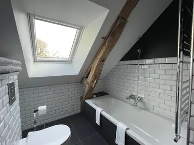 Salle de bains dans l'établissement Maison Clairbois