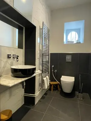 Salle de bains dans l'établissement Maison Clairbois