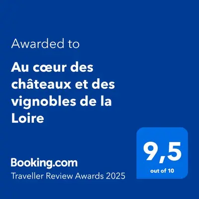 Certificat, récompense, panneau ou autre document affiché dans l'établissement Au cœur des châteaux et des vignobles de la Loire