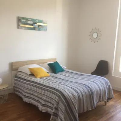 Un ou plusieurs lits dans un hébergement de l'établissement Appartement 1-6 pers situé entre les ponts