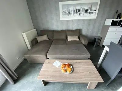 Cuisine ou kitchenette dans l'établissement Appartement du Val de Loire