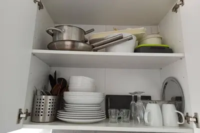 Cuisine ou kitchenette dans l'établissement Studio Charmant avec vue magnifique!