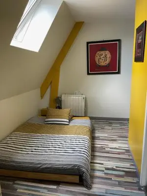 Un ou plusieurs lits dans un hébergement de l'établissement La Grange du Pont
