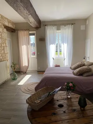Coin salon dans l'établissement La Gouronerie