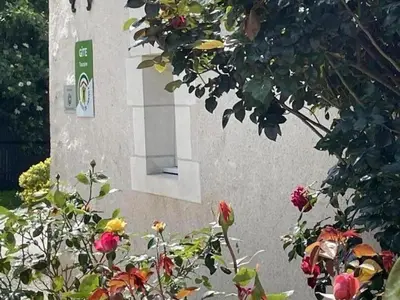 Jardin de l'établissement Gîte confort aux portes des châteaux, jardin, terrasse, WIFI, vélos, proche A85 et balades nature - FR-1-381-502