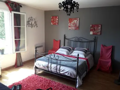 Un ou plusieurs lits dans un hébergement de l'établissement appartement complet 11 la roche racan 37370