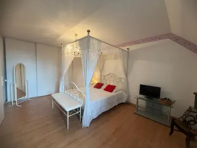 Un ou plusieurs lits dans un hébergement de l'établissement Gîte de groupe La Chapinière 7 min ZooParc Beauval