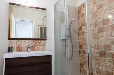 Salle de bains dans l'établissement Le gite du Maréchal